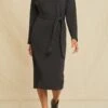 Ava Luxe Fleece Dress -Amour Vert 0122 Ava Luxe Fleece Black 0010 web
