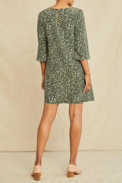 Sandrine Washable Silk Dress -Amour Vert 0135 Sandrine Rocher Dot 3175 web