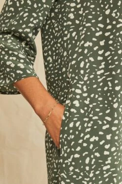 Sandrine Washable Silk Dress -Amour Vert 0135 Sandrine Rocher Dot 3188 web