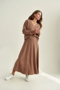 Blaze Cloud Rib Skirt -Amour Vert 0170 Blaze Knit Brown 2654 web