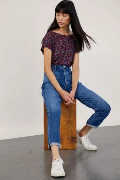 Laurie Silken Modal Tee -Amour Vert 0204 Laurie North Shore Floral 02436