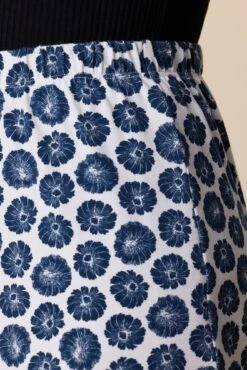 Vindy Reverie Knit Skirt - Calico Navy -Amour Vert 0220 Vindy Calico Navy 5