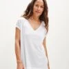 Wray Silken Modal Tee - White -Amour Vert 0347 Wray Tee White 0182 web 40c53461 48d4 4917 8544 b5814ea42dbd