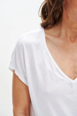 Wray Silken Modal Tee - White -Amour Vert 0347 Wray Tee White 0228 web e07f4770 6de6 4ea2 8873 a9a27ebf986b