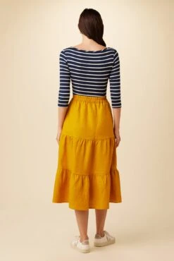 Jill Linen Skirt - Sunflower -Amour Vert 0404 Jill Sunflower 3