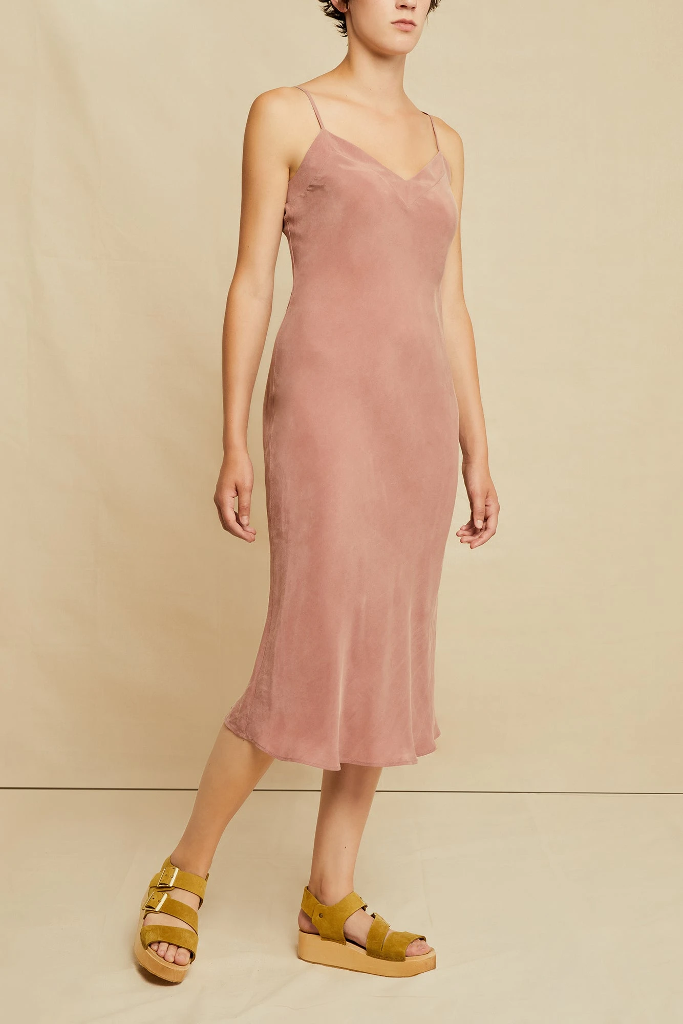 Alessia Cupro Dress - Quartz 3 Alessia Cupro Dress - Quartz