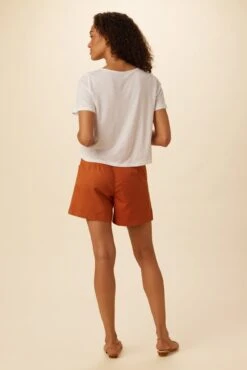 Roxie Reverie Slub Tee - White -Amour Vert 0595 Roxie White 3