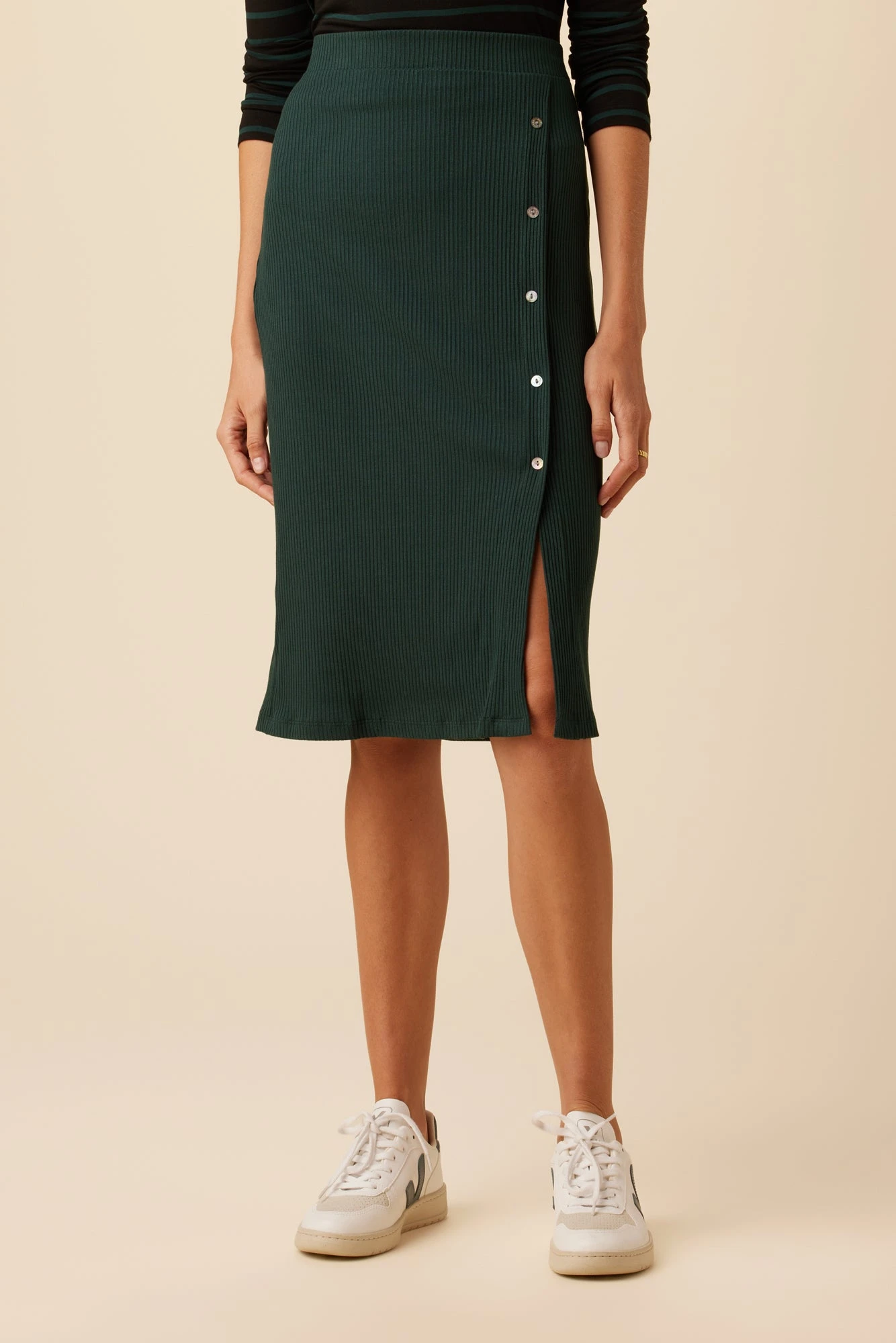 Gadot Paris Rib Skirt - Darkest Spruce 3 Gadot Paris Rib Skirt - Darkest Spruce