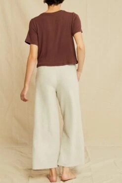 Tara Dream Rib Cropped Tee - Mocha -Amour Vert 0622 Tara Mocha 5721 web f19c149f 420d 4cf7 88fd c18da3ac343f