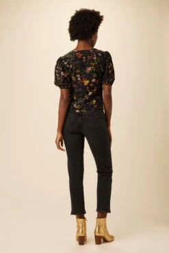 Juliana Washable Silk Blouse - Saint Germain Floral -Amour Vert 0753R1 Juliana St. Germain Floral 3