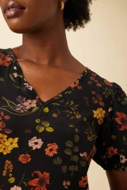 Juliana Washable Silk Blouse - Saint Germain Floral -Amour Vert 0753R1 Juliana St. Germain Floral 4
