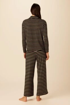 Phillipa Dream Knit Pajama Top - Harbor Black And Soft Pink -Amour Vert 09 0235 Philipa Harbor Black and Soft Pin 3