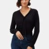 Aster Dream Knit Blouse - Black -Amour Vert 10083 Aster Black 1