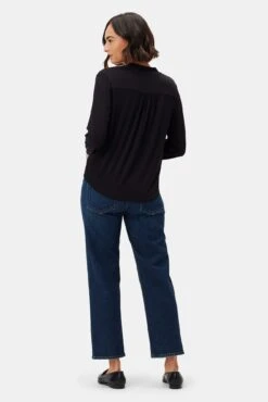 Aster Dream Knit Blouse - Black 8 Aster Dream Knit Blouse - Black -Amour Vert 10083 Aster Black 3