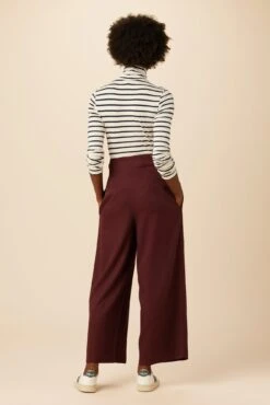 Theo Tencel Twill Pant - Wine -Amour Vert 10100R1 Theo Wine 3