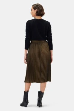Blaze Skirt - Bronzed Olive -Amour Vert 10108 Blaze Pleated Bronzed Olive 3