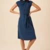 Hallie Tencel Luxe Dress - Azure -Amour Vert 10111 Hallie Azure 1