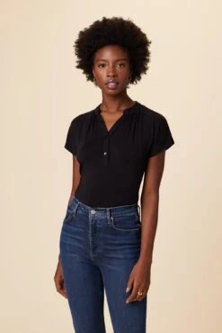 Atlanta Dream Knit Top - Black