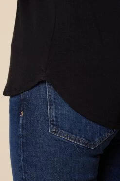 Atlanta Dream Knit Top - Black -Amour Vert 10131 Atlanta Modal Black 5