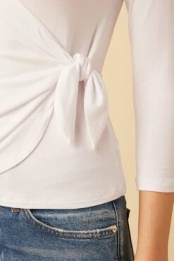 Gladys Dream Knit Top - White -Amour Vert 10135 Gladys Dream Knit White 5