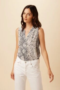 Amy Washable Silk Blouse - Serpentine