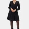Ivy Long Sleeve Dress - Black -Amour Vert 10290 LS Ivy Recycled Poly Black 1