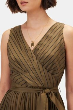 Cambria Dress - Bronzed Olive