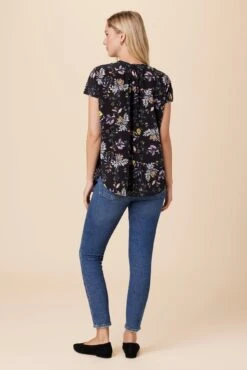 Renata Washable Silk Blouse - French Jardin Black -Amour Vert 1068 Renata French Jardin Black 3 b4ed0c04 3f05 40e8 ab24 71d39293d095