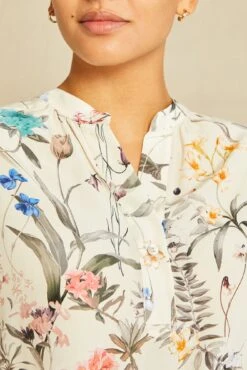 Renata Washable Silk Blouse -Amour Vert 1068 Renata Luca 3211 web