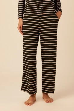 Lark Dream Knit Pajama Pants - Harbor Black And Soft Pink