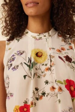 Jocelyn Washable Silk Blouse - Provence Ivory -Amour Vert 1364R1 Jocelyn Provence Ivory 4