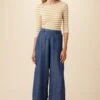 Gracie Eco Chambray Pant - Indigo -Amour Vert 1398R1 Gracie Indigo 4