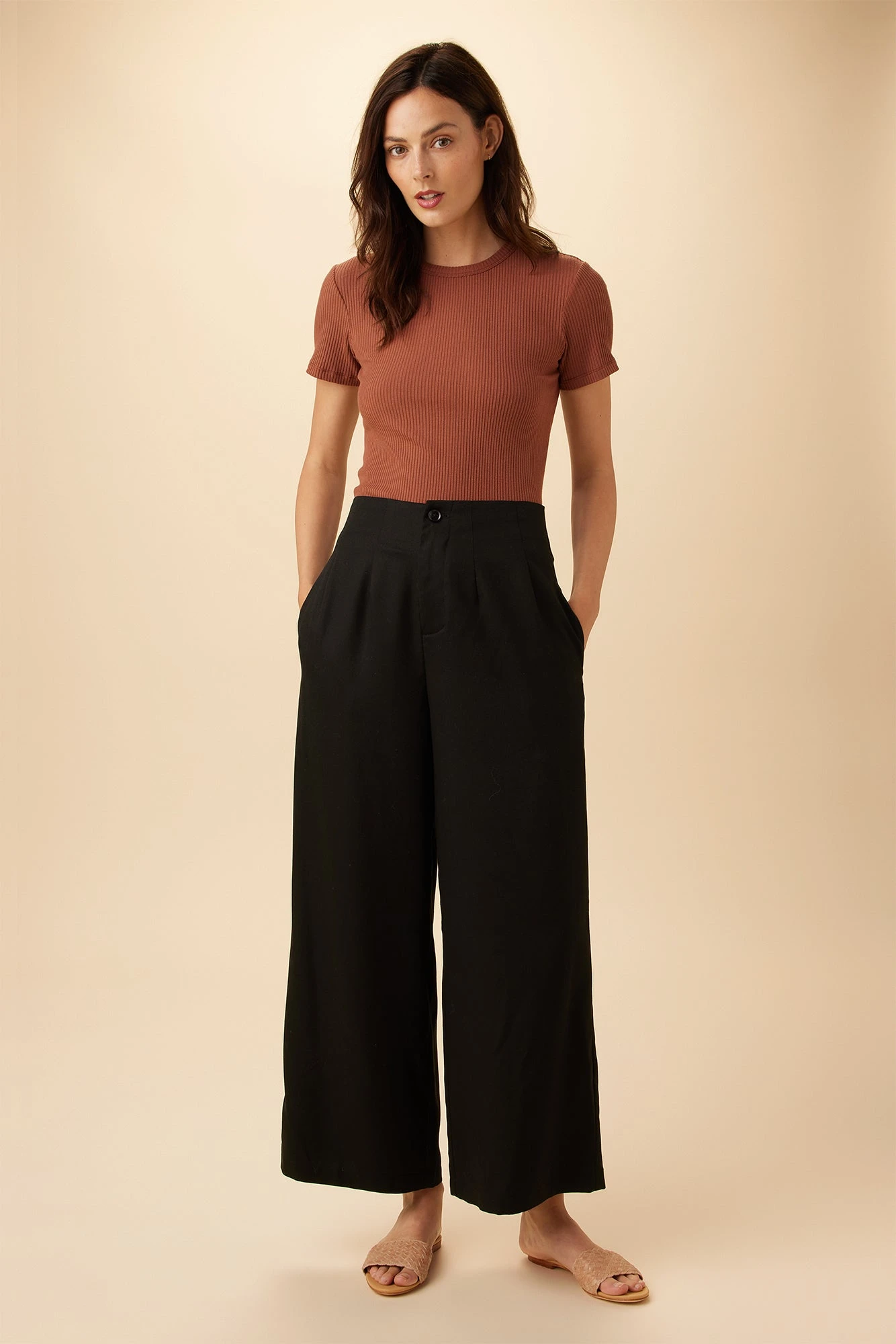 Theo Tencel Twill Pant - Black 4 Theo Tencel Twill Pant - Black - Image 2