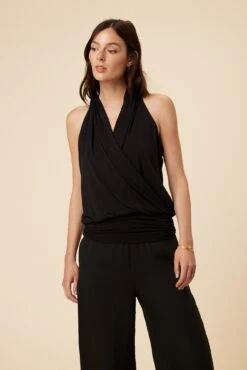 Agnes Dream Knit Top - Black