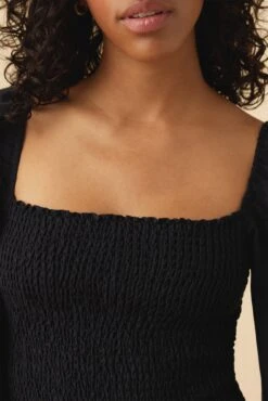 Averill Ramie Viscose Dress - Black 9 Averill Ramie Viscose Dress - Black -Amour Vert 18 10168 Averill Black 4