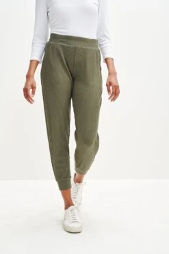 Skylar Paris Rib Joggers - Vetiver