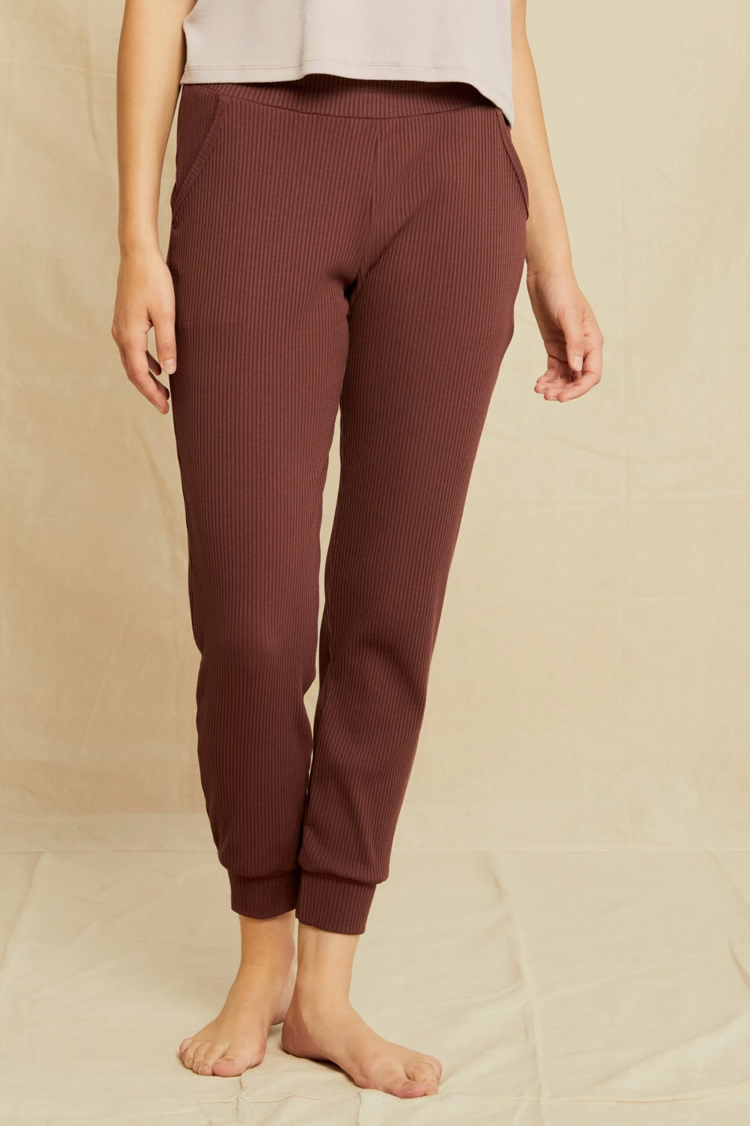 Skylar Paris Rib Joggers - Mocha 3 Skylar Paris Rib Joggers - Mocha