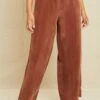 Mabel Cottonseed Cupro Pajama Pants - Earth -Amour Vert 211013 AV October ECOMM 0222MabelPJBottomEarthCupro 6156 web 402d28f1 ad41 4204 8c43 c792d10b3d29