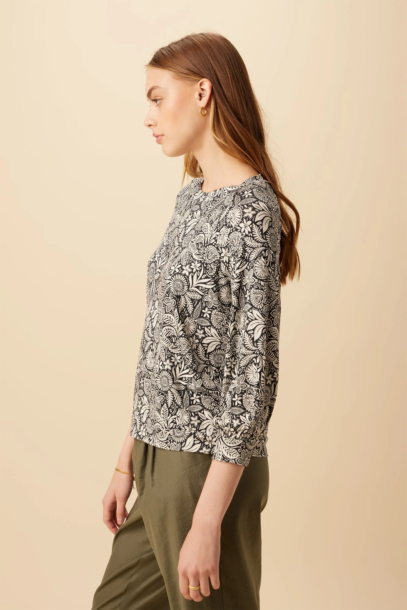 Issa Viscose Knit Tee - Nina Black 4 Issa Viscose Knit Tee - Nina Black - Image 2