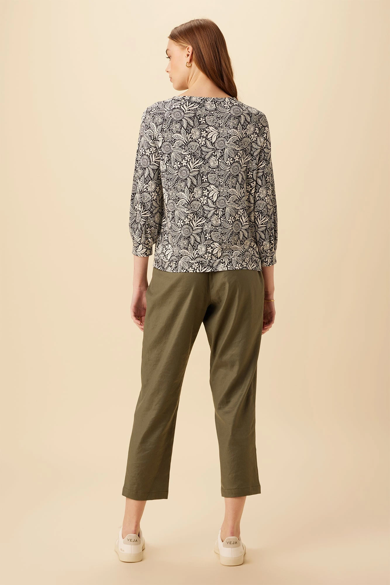 Issa Viscose Knit Tee - Nina Black 5 Issa Viscose Knit Tee - Nina Black - Image 3