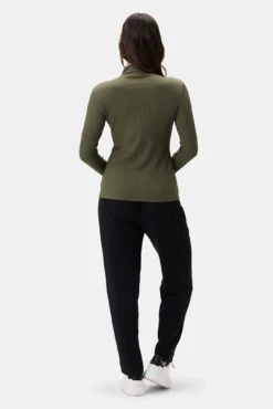 Lux Paris Rib Turtleneck - Calla Green 9 Lux Paris Rib Turtleneck - Calla Green -Amour Vert 3800R1 Lux Turtleneck Calla Green 3