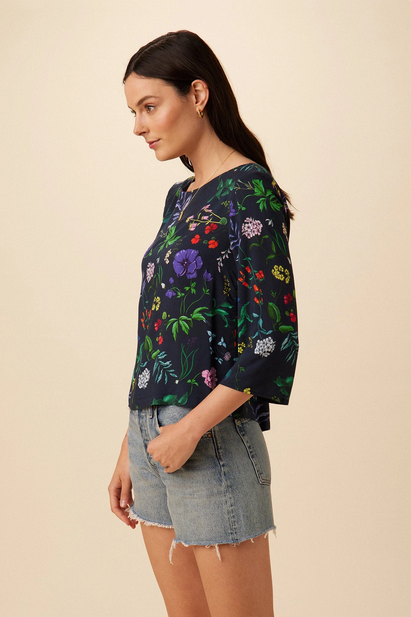 Martina Ecovero Blouse - Stella Floral Navy 4 Martina Ecovero Blouse - Stella Floral Navy - Image 2