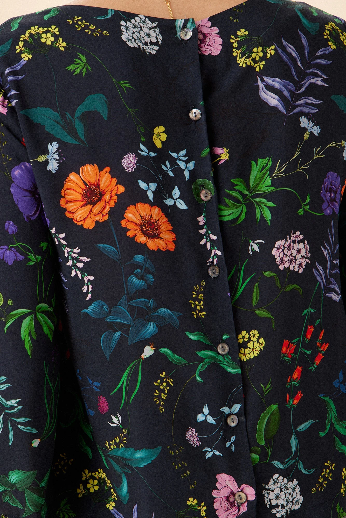 Martina Ecovero Blouse - Stella Floral Navy 6 Martina Ecovero Blouse - Stella Floral Navy - Image 4