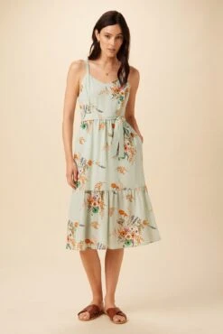 Alessandra Washable Silk Dress - Cannes Floral