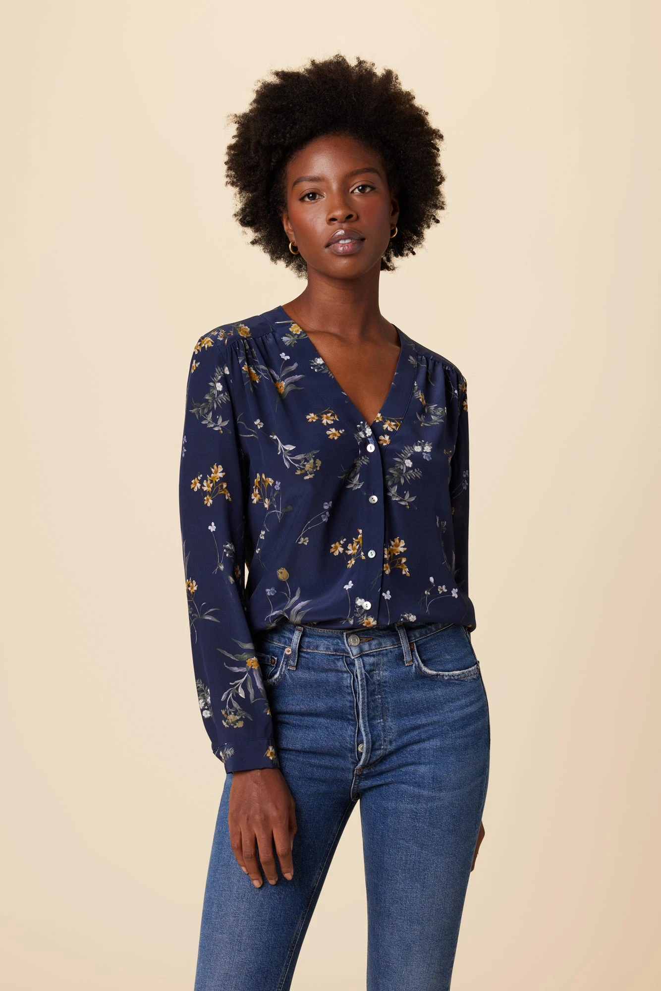 Kaya Washable Silk Blouse - Ana Floral 3 Kaya Washable Silk Blouse - Ana Floral