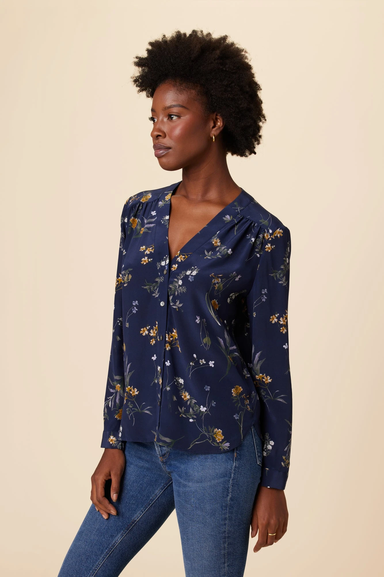 Kaya Washable Silk Blouse - Ana Floral 4 Kaya Washable Silk Blouse - Ana Floral - Image 2