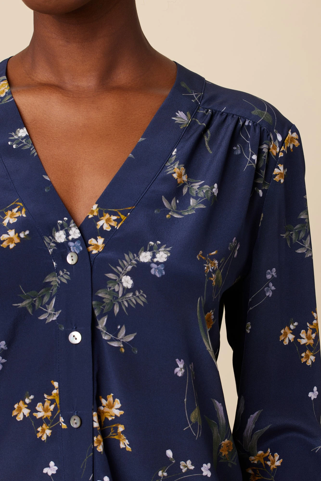 Kaya Washable Silk Blouse - Ana Floral 7 Kaya Washable Silk Blouse - Ana Floral - Image 5