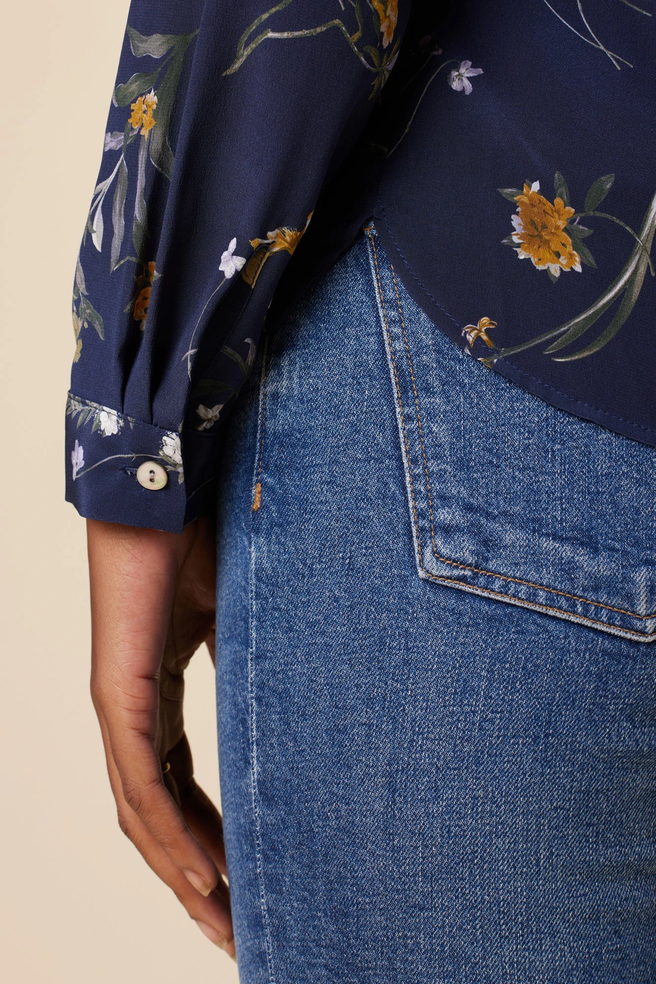 Kaya Washable Silk Blouse - Ana Floral 6 Kaya Washable Silk Blouse - Ana Floral - Image 4