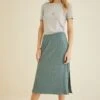 Vindy Paris Rib Skirt - Balsam Green -Amour Vert 9313 Vindy Skirt Balsam Green 1793 web 242c2a78 0dc4 44d0 9e0c 683b922b5b6c