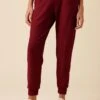 Skylar Luxe Fleece Jogger - Mulberry -Amour Vert 9647 Skylar Luxe Mulberry 1